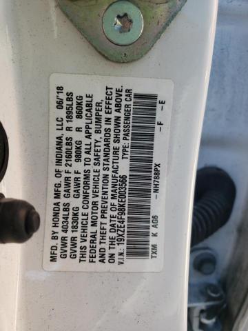 2019 HONDA INSIGHT TO 19XZE4F98KE003566