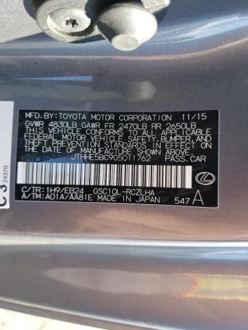 2016 LEXUS RC 350 JTHHE5BC9G5011762