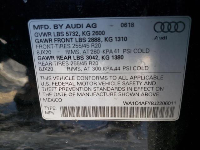 2018 AUDI SQ5 PRESTI WA1C4AFY8J2206011