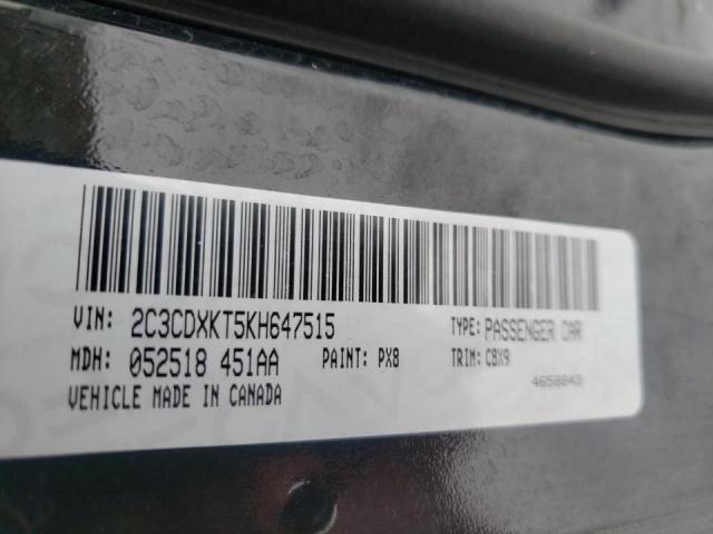 2019 DODGE CHARGER PO 2C3CDXKT5KH647515