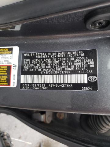 2011 TOYOTA CAMRY BASE - 4T4BF3EK3BR097887