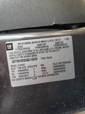 3GTRKWE35AG116878 Gmc Sierra K15 2010. Фото: 9