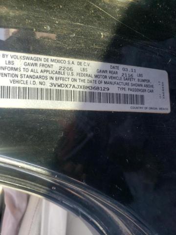 2011 VOLKSWAGEN JETTA SE - 3VWDX7AJXBM368129