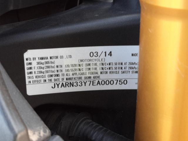 2014 YAMAHA FZ09 C JYARN33Y7EA000750