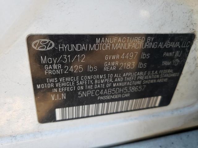 5NPEC4AB5DH538657 Hyundai Sonata Se 2013. Фото: 9