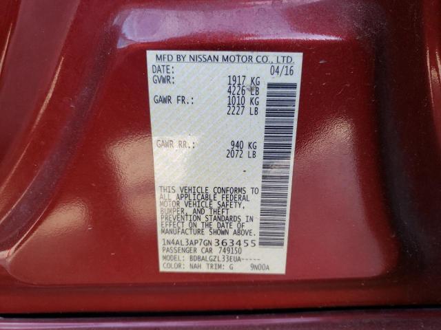 2016 NISSAN ALTIMA 2.5 1N4AL3AP7GN363455