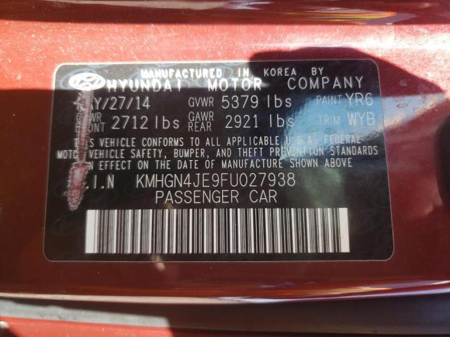 2015 HYUNDAI GENESIS KMHGN4JE9FU027938