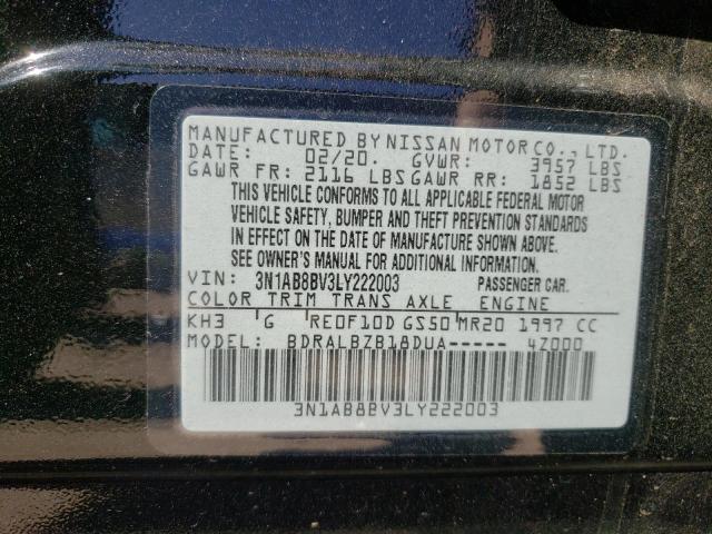 2020 NISSAN SENTRA S 3N1AB8BV3LY222003
