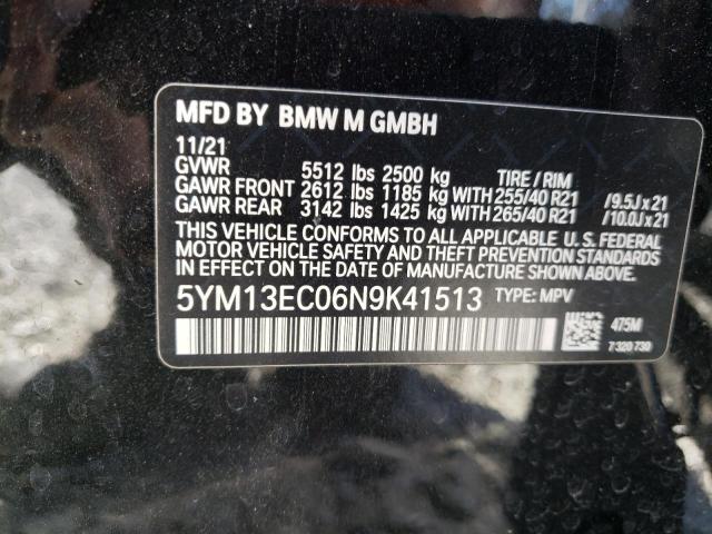 2022 BMW X3 M 5YM13EC06N9K41513