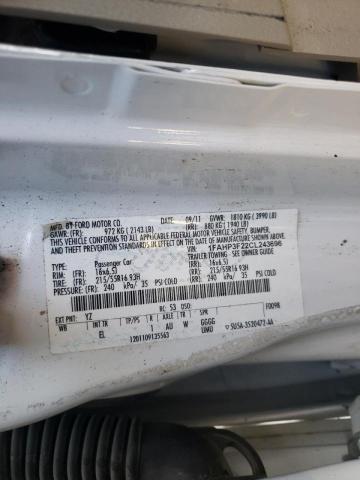 2012 FORD FOCUS SE - 1FAHP3F22CL243696
