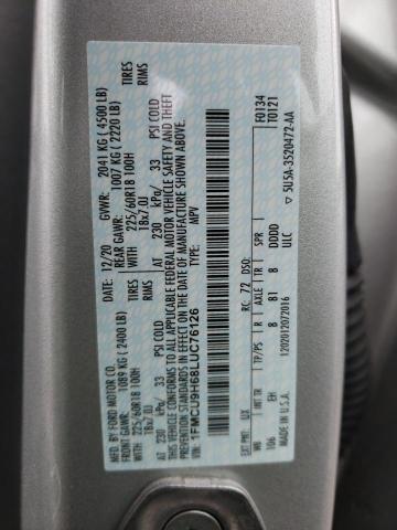 2020 FORD ESCAPE SEL 1FMCU9H68LUC76126