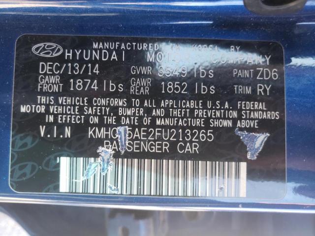 2015 HYUNDAI ACCENT GS KMHCT5AE2FU213265