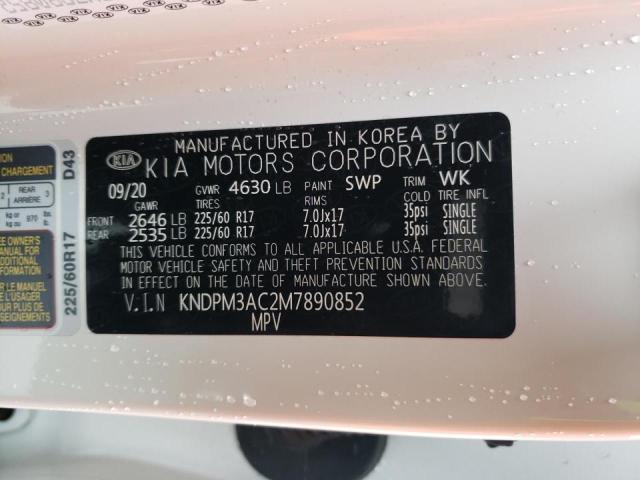2021 KIA SPORTAGE L KNDPM3AC2M7890852