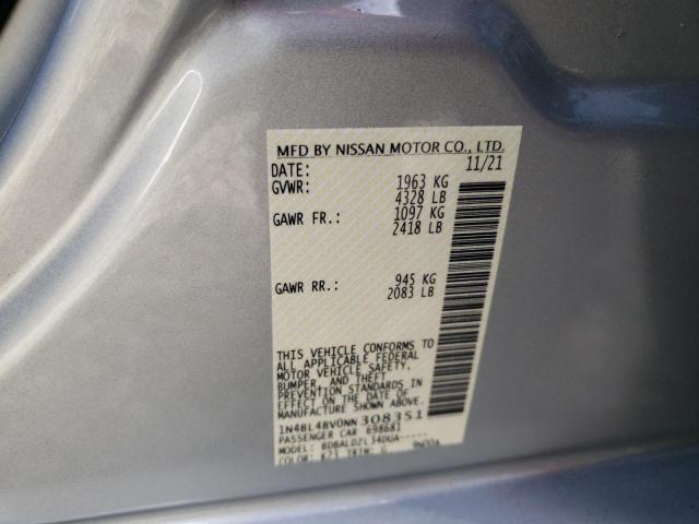 1N4BL4BV0NN308351 Nissan Altima 2022. Фото: 9