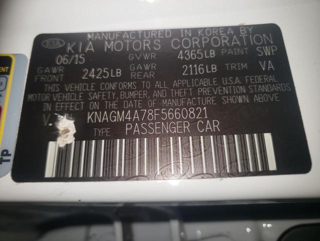 2015 KIA OPTIMA LX - KNAGM4A78F5660821