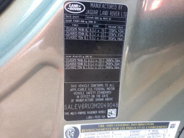 2021 LAND ROVER DEFENDER 9 SALEV6RU3M2049048