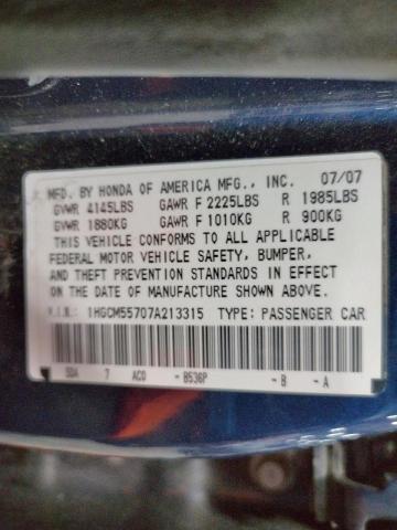 1HGCM55707A213315 Honda Accord Ex 2007. Фото: 9
