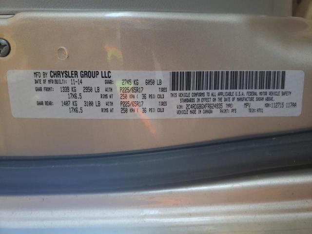2C4RDGBGXFR624935 Dodge Grand Cara 2015. Фото: 9