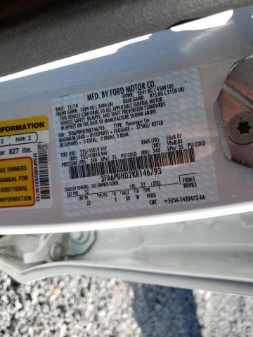 2019 FORD FUSION SE 3FA6P0HD2KR146793