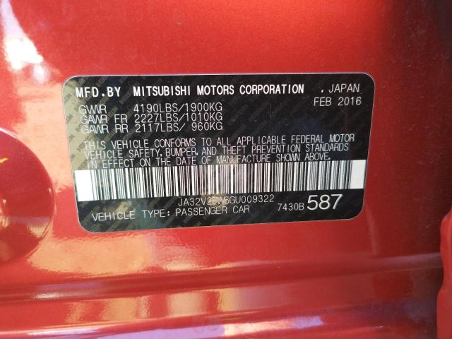 2016 MITSUBISHI LANCER ES JA32V2FW6GU009322