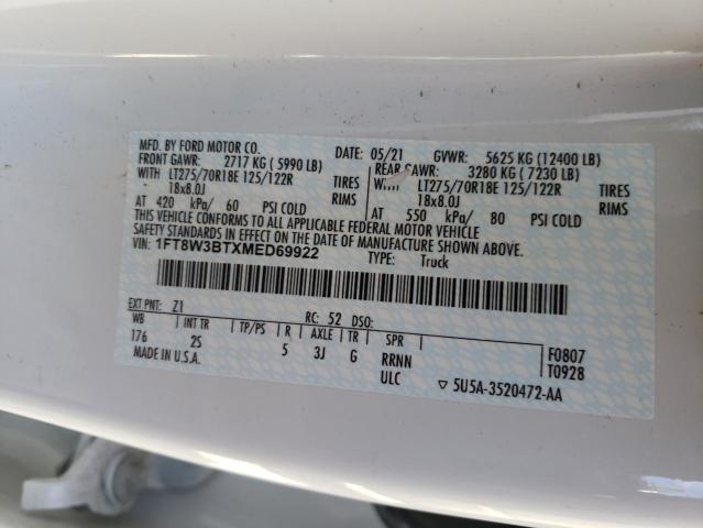 1FT8W3BTXMED69922 Ford F350 Super 2021. Фото: 9