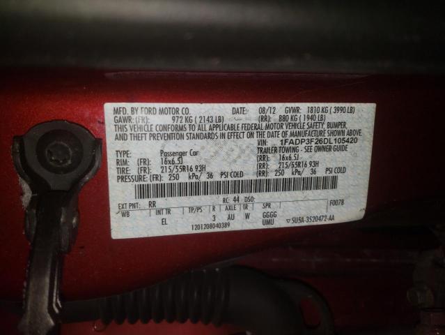 2013 FORD FOCUS SE - 1FADP3F26DL105420