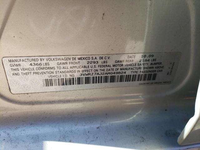2010 VOLKSWAGEN JETTA SE - 3VWRZ7AJ2AM049824