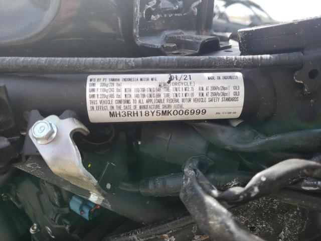 2021 YAMAHA YZFR3 A MH3RH18Y5MK006999