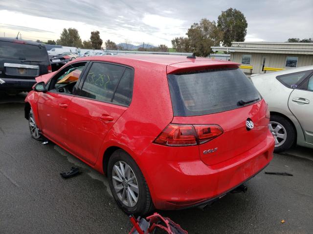2016 VOLKSWAGEN GOLF S/SE 3VW217AU8GM019495