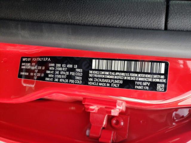 2020 JEEP RENEGADE ZACNJBAB3LPL84530