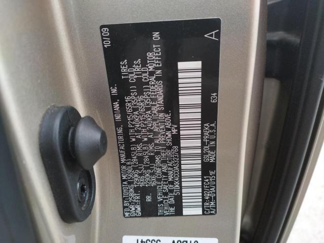 5TDKK4CC0AS323768 Toyota Sienna Ce 2010. Фото: 9