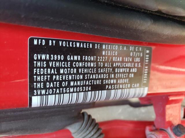 2016 VOLKSWAGEN BEETLE SE 3VWJ07AT5GM605304