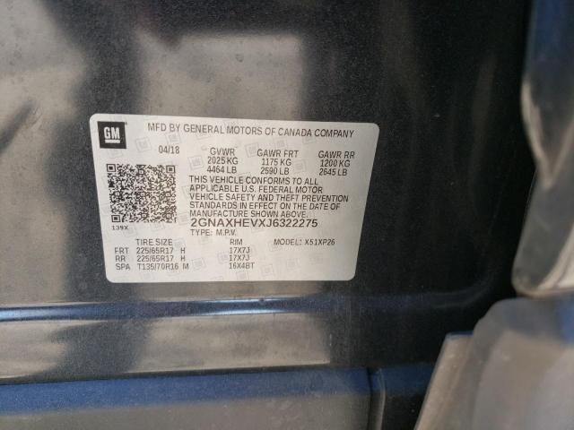 2018 CHEVROLET EQUINOX LS 2GNAXHEVXJ6322275