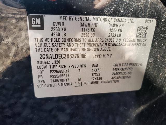 2011 CHEVROLET EQUINOX LT - 2CNALDEC3B6379006