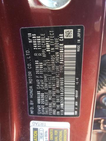 2018 HONDA CLARITY TO JHMZC5F38JC019035