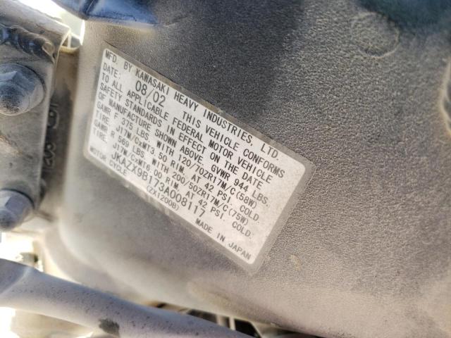 2003 KAWASAKI ZX1200 B JKAZX9B173A008117