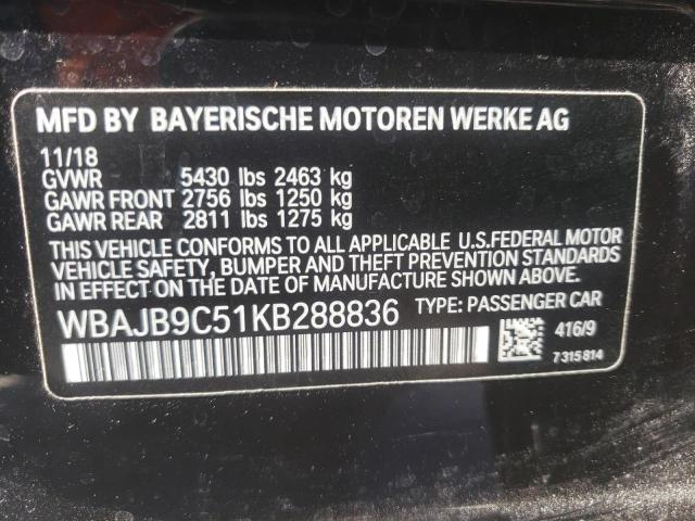 2019 BMW M550XI WBAJB9C51KB288836