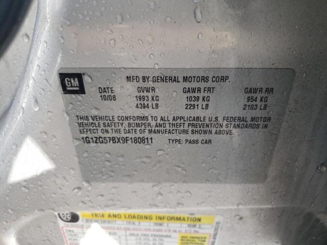 1G1ZG57BX9F180811 Chevrolet Malibu Ls 2009. Фото: 9