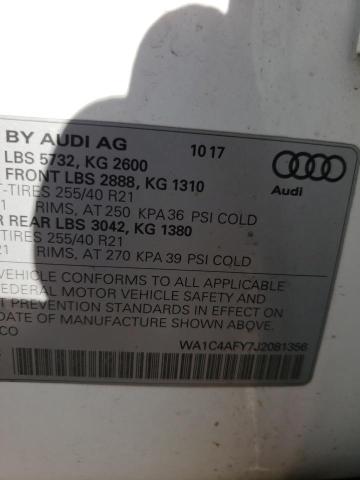 2018 AUDI SQ5 PRESTI WA1C4AFY7J2081356