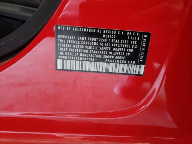 2016 VOLKSWAGEN JETTA SPOR 3VWD17AJ1GM287769