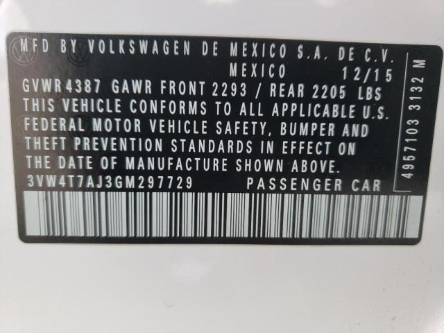 2016 VOLKSWAGEN JETTA GLI 3VW4T7AJ3GM297729