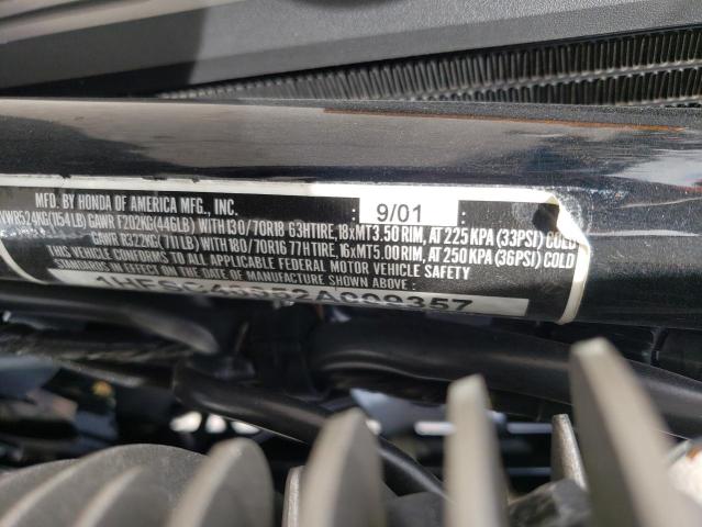 2002 HONDA VTX1800 C 1HFSC46052A009357