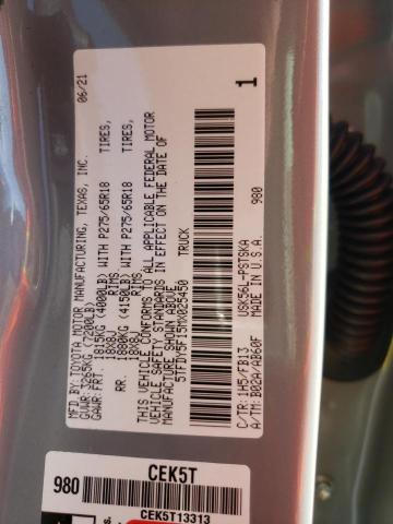 2021 TOYOTA TUNDRA CRE 5TFDY5F15MX025450