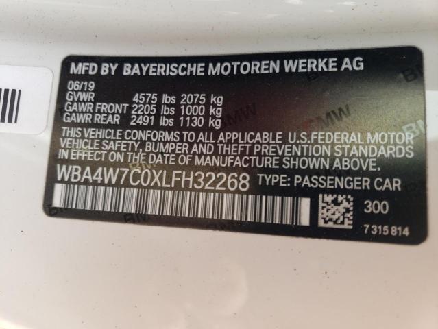 2020 BMW 440I WBA4W7C0XLFH32268