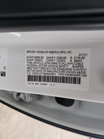 2021 HONDA ACCORD LX - 1HGCV1F15MA033873