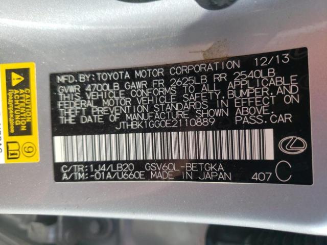 JTHBK1GG0E2110889 Lexus Es 350 2014. Фото: 9