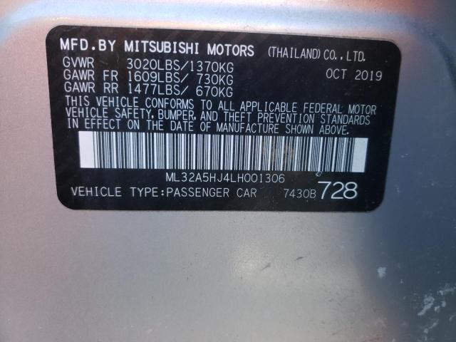2020 MITSUBISHI MIRAGE ML32A5HJ4LH001306