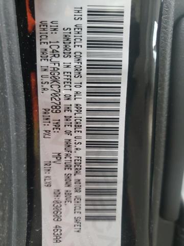 2019 JEEP GRAND CHER - 1C4RJFAG0KC702789