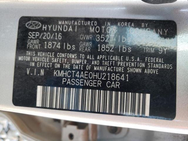 2017 HYUNDAI ACCENT SE - KMHCT4AE0HU218641