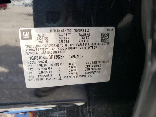 2016 GMC YUKON 1GKS1CKJ7GR126282